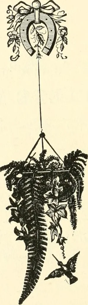 An illustration from Our homes and their adornments, or, How to build, finish, furnish and adorn a home, containing practical instructions for the building of homes, interior decoration, wood carving, scroll sawing, house painting, window hangings, screens, curtains, window gardening, incidental decorations, decorative-art needle-work, and economic landscape gardening; to which is added a household compendium of new, practical and valuable recipes, the whole being designed to make happy homes for happy people, 1883, leaf 545