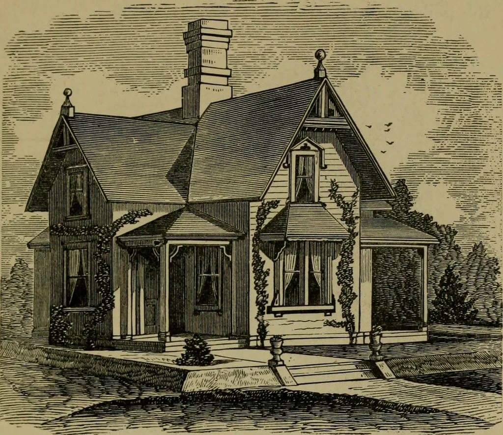 An illustration from Our homes and their adornments;, 1884, leaf 132