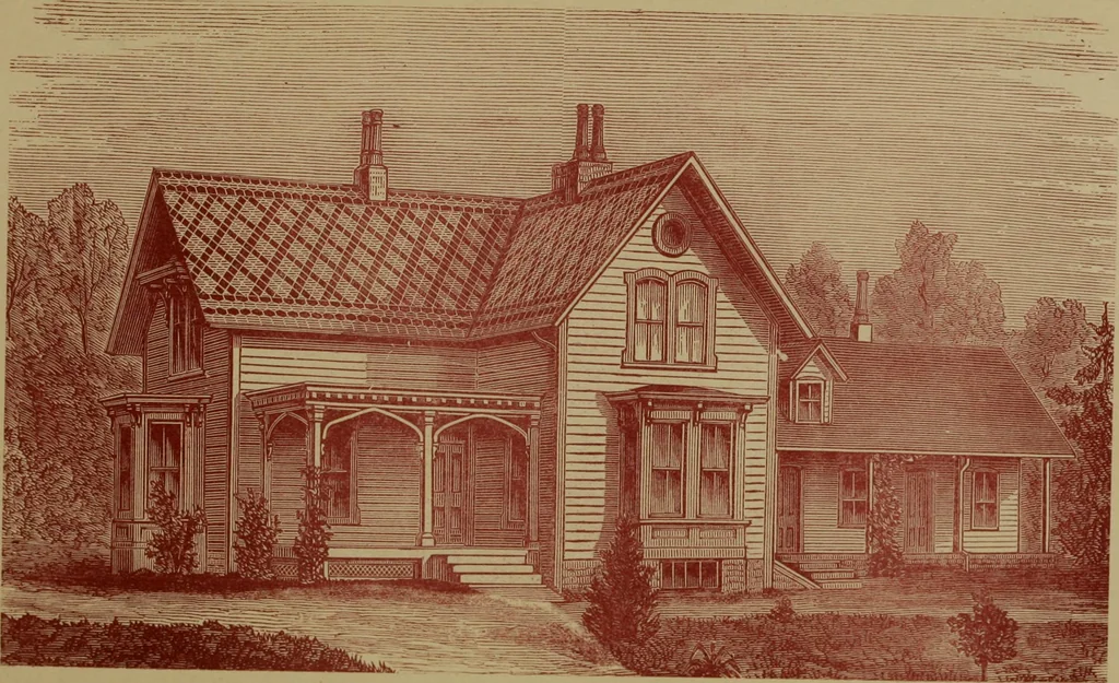 An illustration from Our homes and their adornments;, 1884, leaf 138