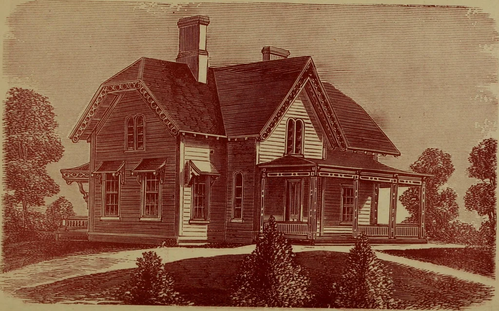 An illustration from Our homes and their adornments;, 1884, leaf 144
