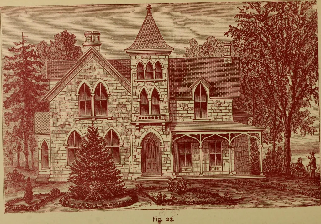An illustration from Our homes and their adornments;, 1884, leaf 145