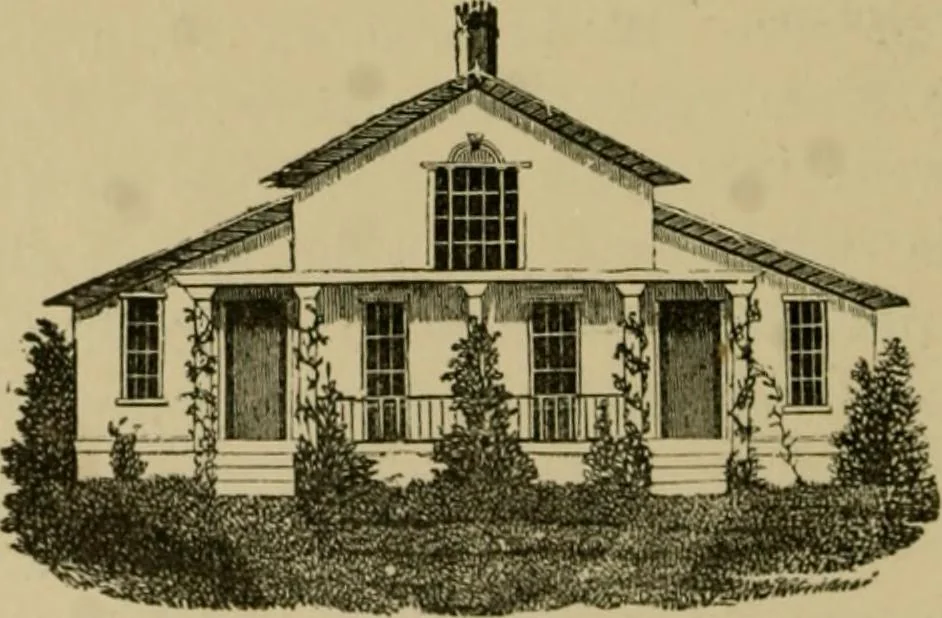 An illustration from Our homes and their adornments;, 1884, leaf 161