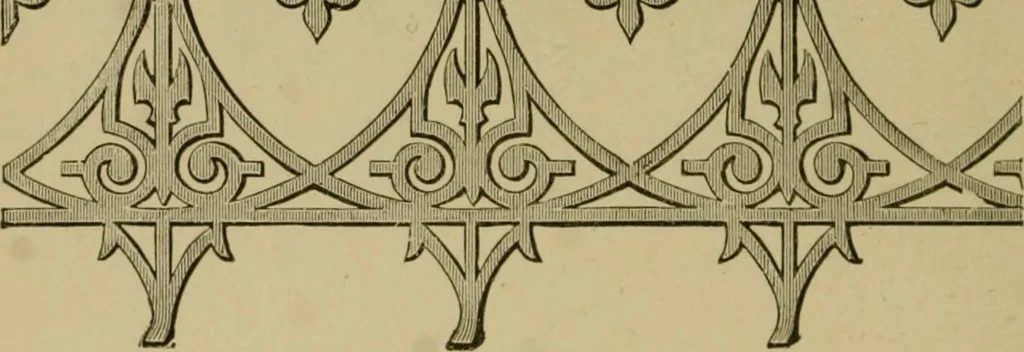 An illustration from Our homes and their adornments;, 1884, leaf 165