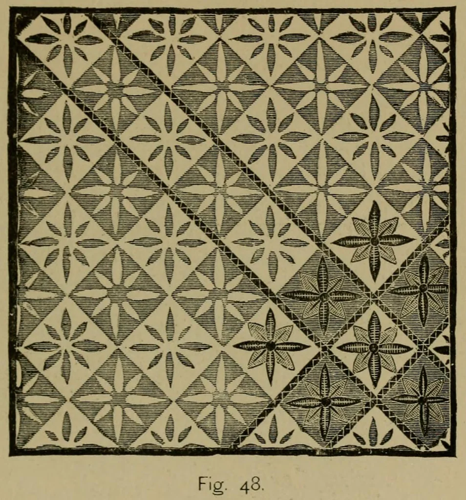 An illustration from Our homes and their adornments;, 1884, leaf 262