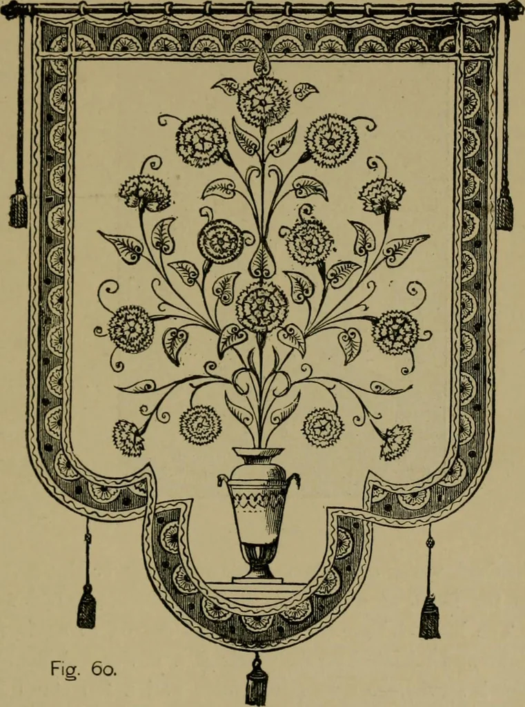An illustration from Our homes and their adornments;, 1884, leaf 292