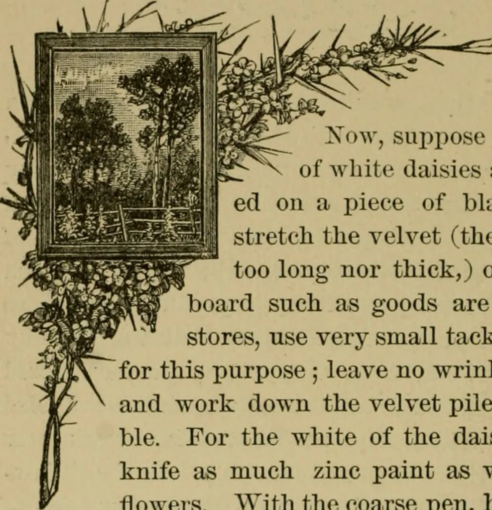 An illustration from Our homes and their adornments;, 1884, leaf 309