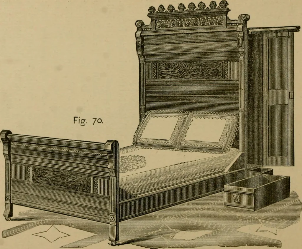 An illustration from Our homes and their adornments;, 1884, leaf 313