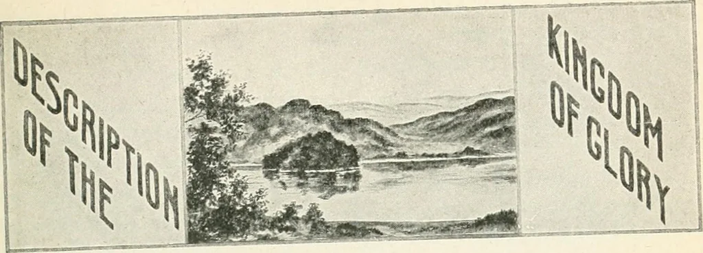 An illustration from Our paradise home; the earth made new and the restoration of all things, 1903, leaf 114