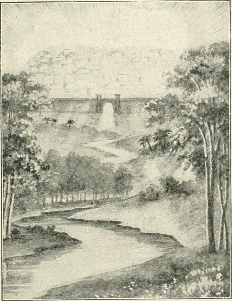An illustration from Our paradise home; the earth made new and the restoration of all things, 1903, leaf 42