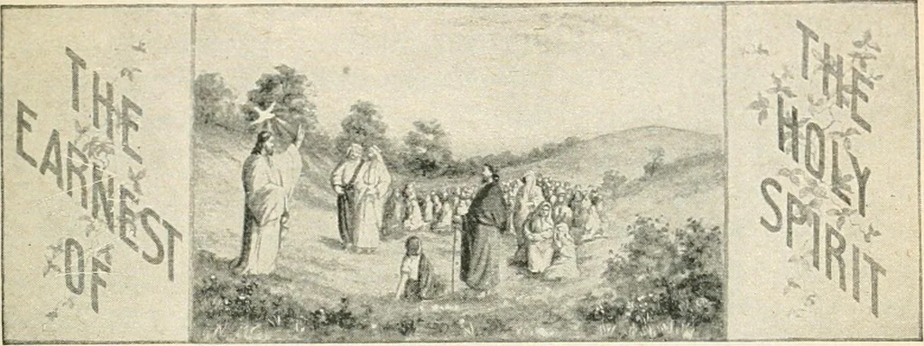 An illustration from Our paradise home; the earth made new and the restoration of all things, 1903, leaf 78