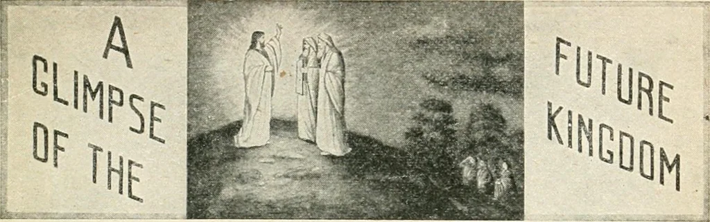 An illustration from Our paradise home; the earth made new and the restoration of all things, 1903, leaf 82