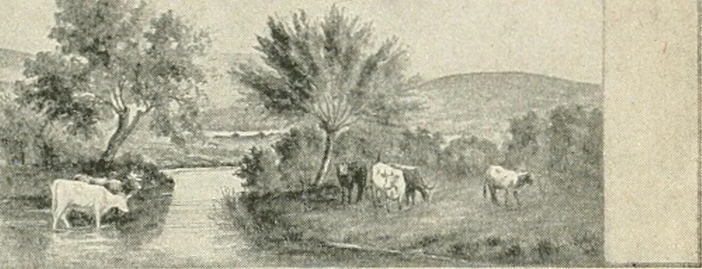 An illustration from Our paradise home; the earth made new and the restoration of all things, 1903, leaf 88