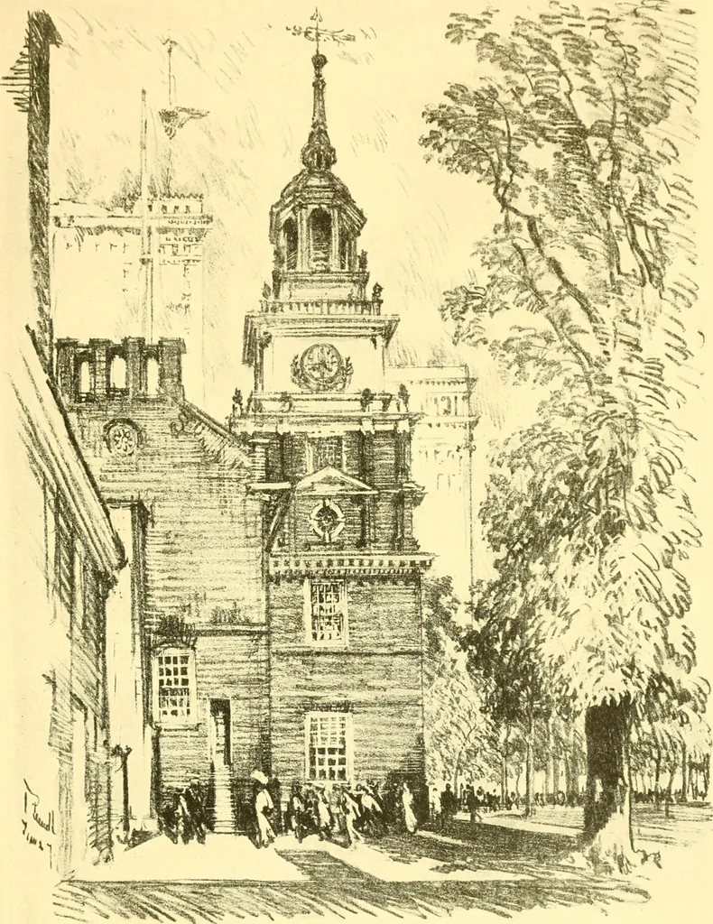 An illustration from Our Philadelphia, 1914, leaf 254
