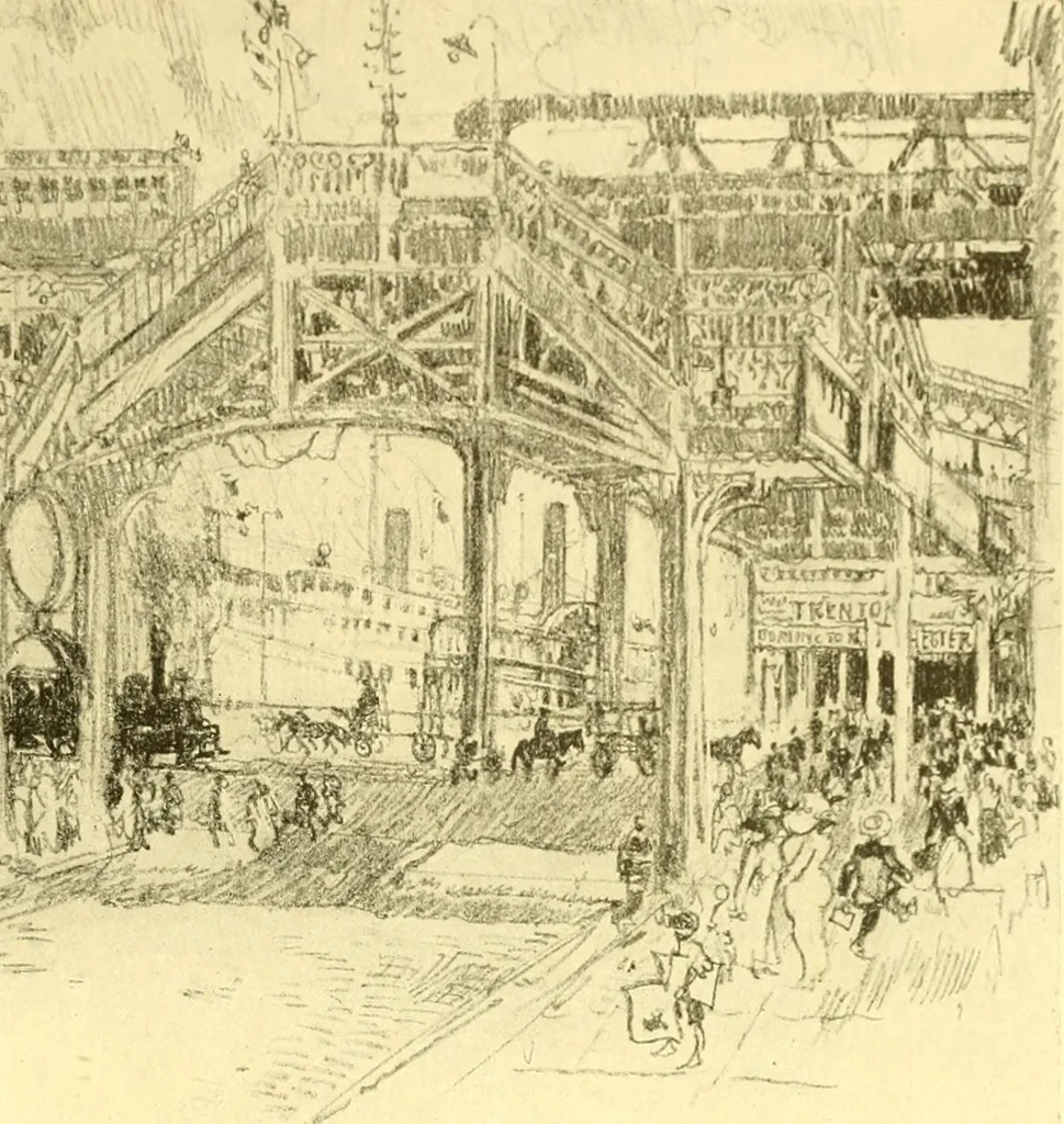 An illustration from Our Philadelphia, 1914, leaf 498
