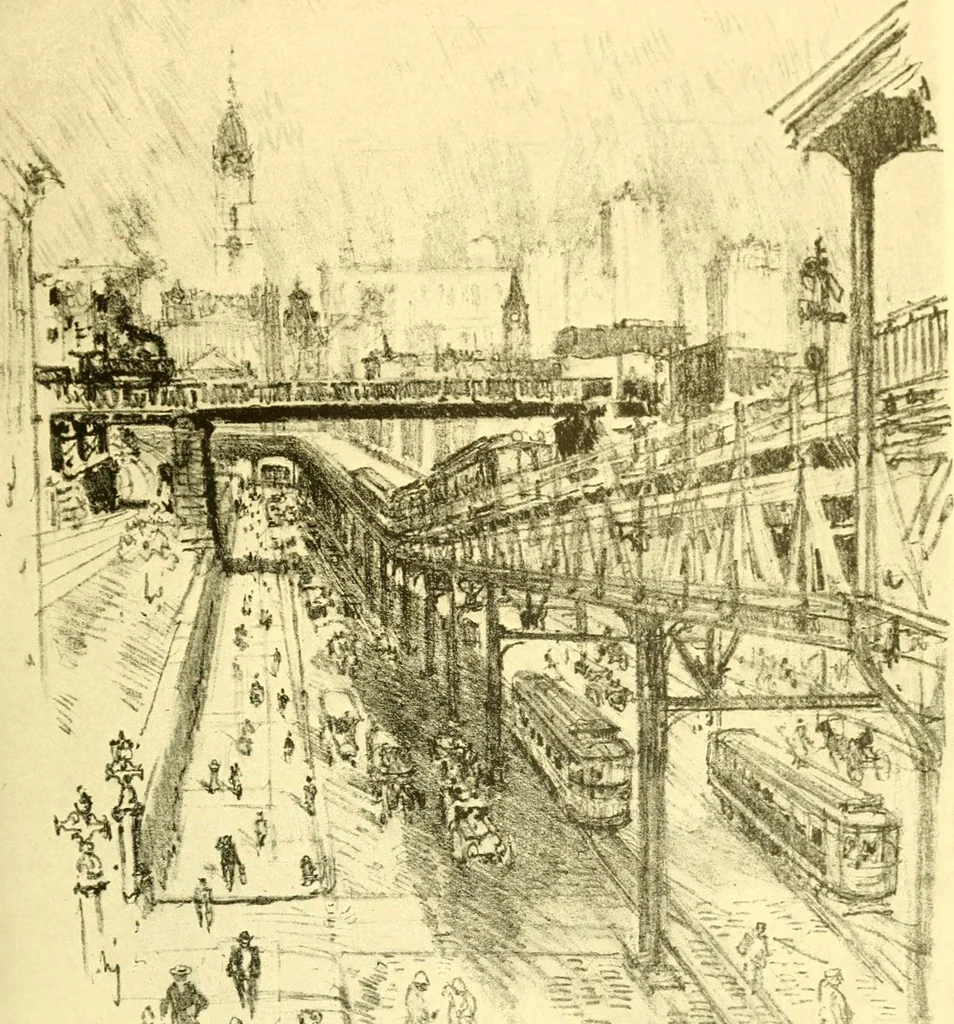 An illustration from Our Philadelphia, 1914, leaf 510