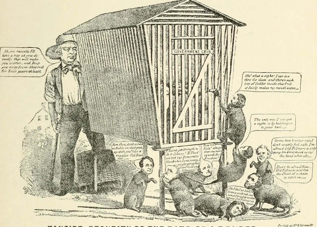 An illustration from Our political drama, conventions, campaigns, candidates, 1904, leaf 104