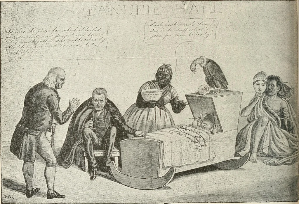 An illustration from Our political drama, conventions, campaigns, candidates, 1904, leaf 105