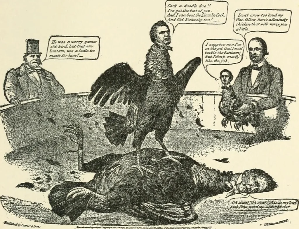 An illustration from Our political drama, conventions, campaigns, candidates, 1904, leaf 124