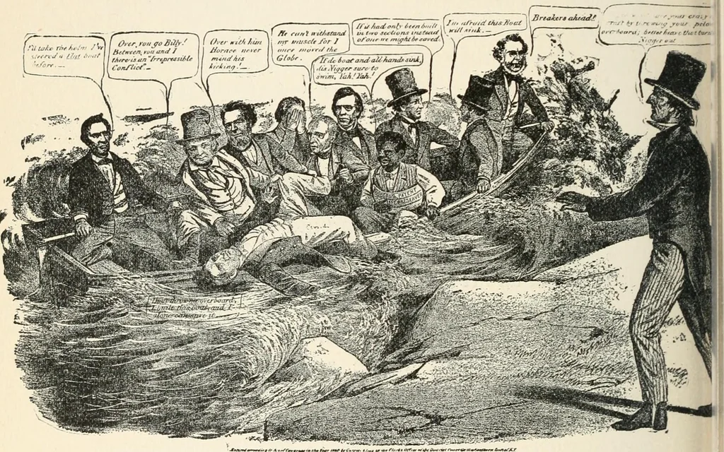 An illustration from Our political drama, conventions, campaigns, candidates, 1904, leaf 147