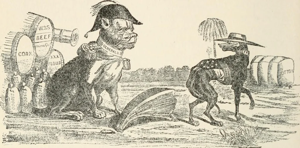 An illustration from Our political drama, conventions, campaigns, candidates, 1904, leaf 149