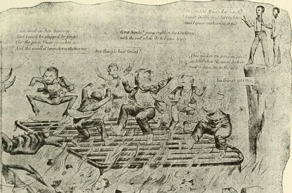 An illustration from Our political drama, conventions, campaigns, candidates, 1904, leaf 150