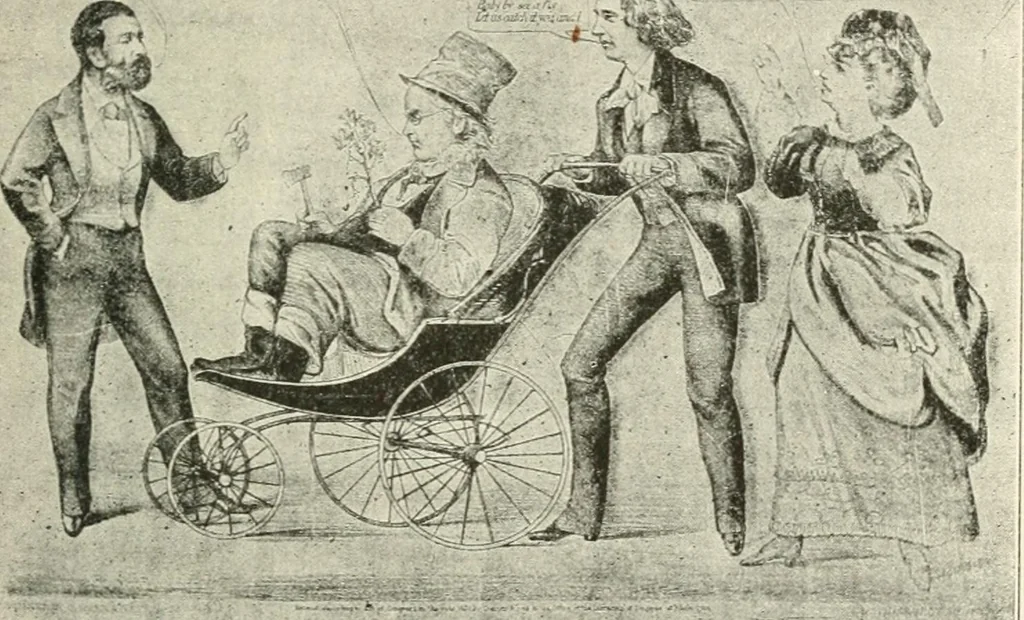 An illustration from Our political drama, conventions, campaigns, candidates, 1904, leaf 160
