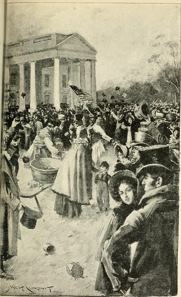 An illustration from Our political drama, conventions, campaigns, candidates, 1904, leaf 206