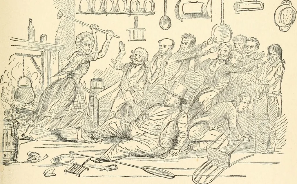 An illustration from Our political drama, conventions, campaigns, candidates, 1904, leaf 100