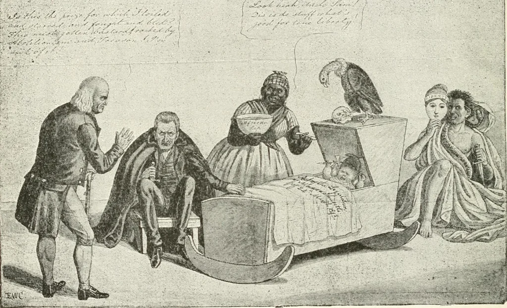 An illustration from Our political drama, conventions, campaigns, candidates, 1904, leaf 103