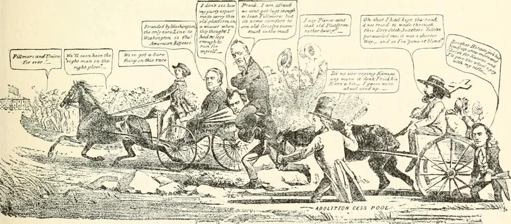 An illustration from Our political drama, conventions, campaigns, candidates, 1904, leaf 110