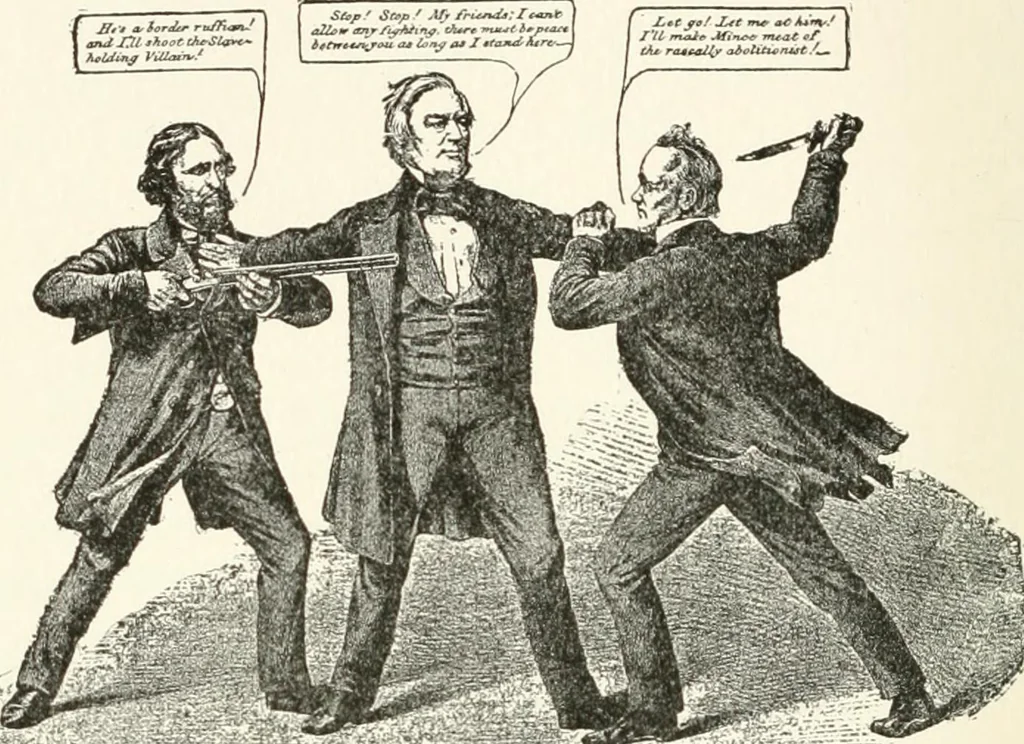 An illustration from Our political drama, conventions, campaigns, candidates, 1904, leaf 111
