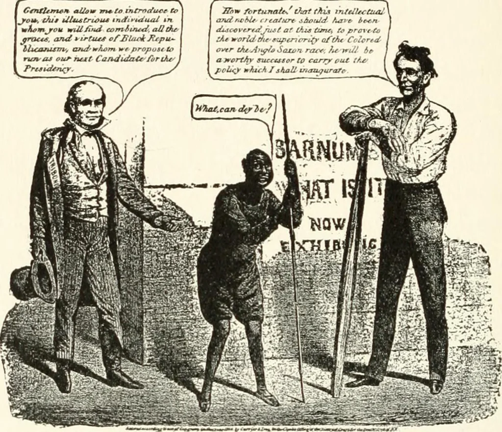 An illustration from Our political drama, conventions, campaigns, candidates, 1904, leaf 117