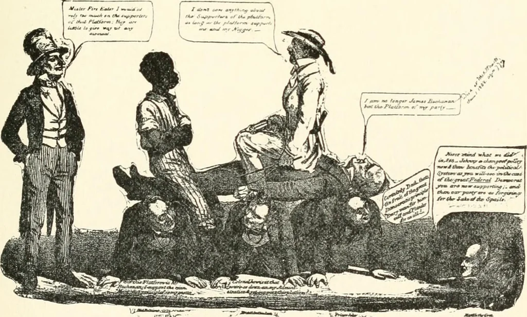 An illustration from Our political drama, conventions, campaigns, candidates, 1904, leaf 118