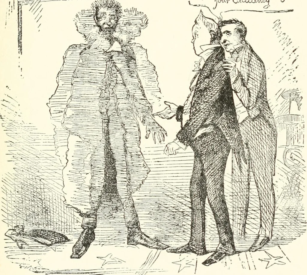 An illustration from Our political drama, conventions, campaigns, candidates, 1904, leaf 138
