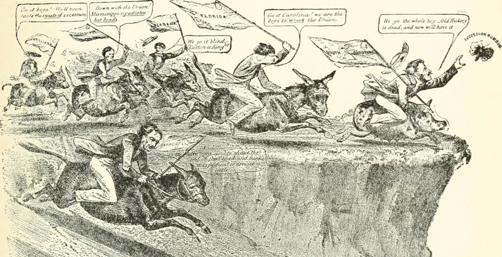 An illustration from Our political drama, conventions, campaigns, candidates, 1904, leaf 140