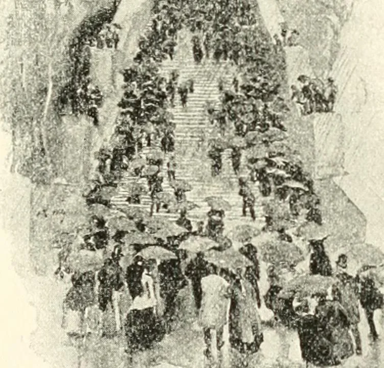 An illustration from Our political drama, conventions, campaigns, candidates, 1904, leaf 208