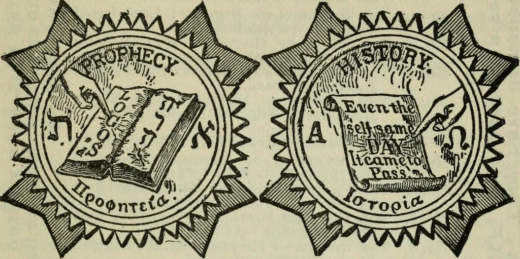 An illustration from Our race : its origin and its destiny, 1890, leaf 196