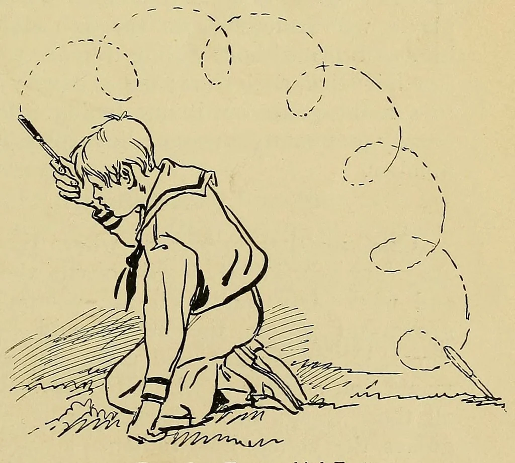 An illustration from Outdoor games for all seasons, 1896, leaf 381