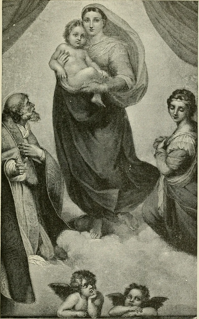 An illustration from An outline history of painting for young people and students, 1883, leaf 128