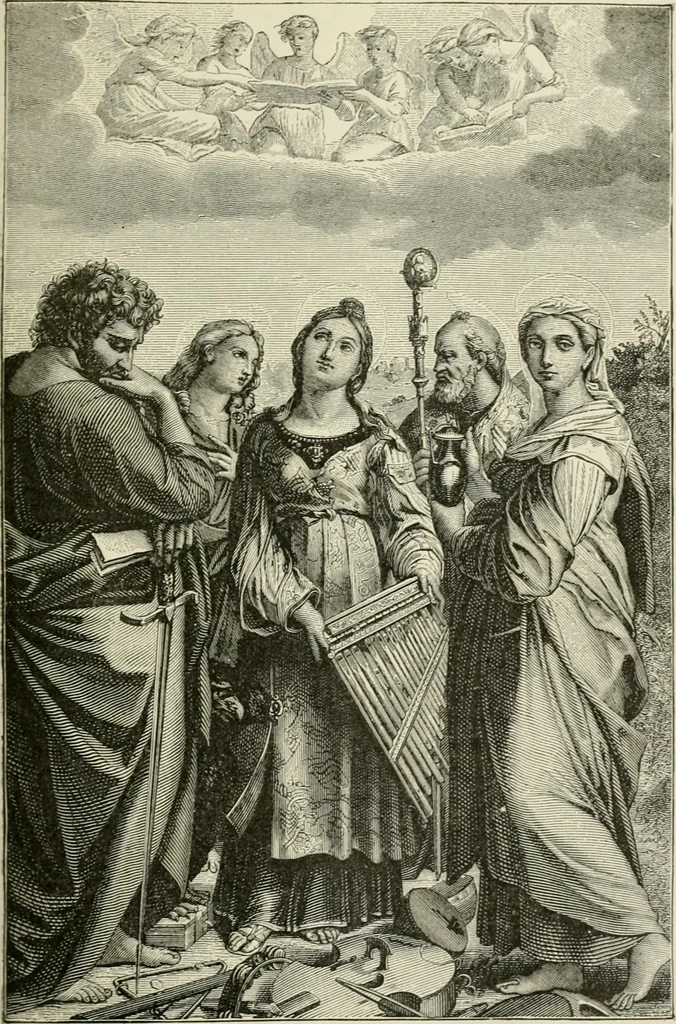 An illustration from An outline history of painting for young people and students, 1883, leaf 132