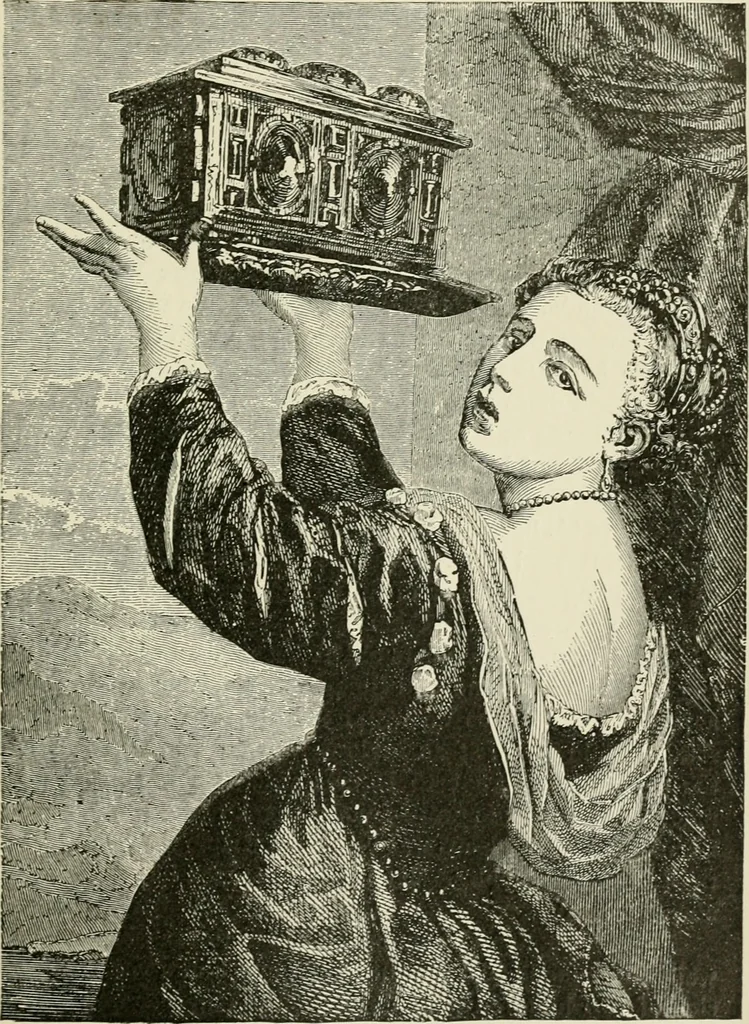 An illustration from An outline history of painting for young people and students, 1883, leaf 140