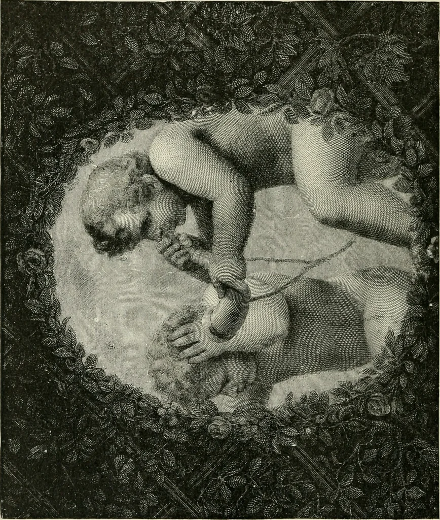 An illustration from An outline history of painting for young people and students, 1883, leaf 151