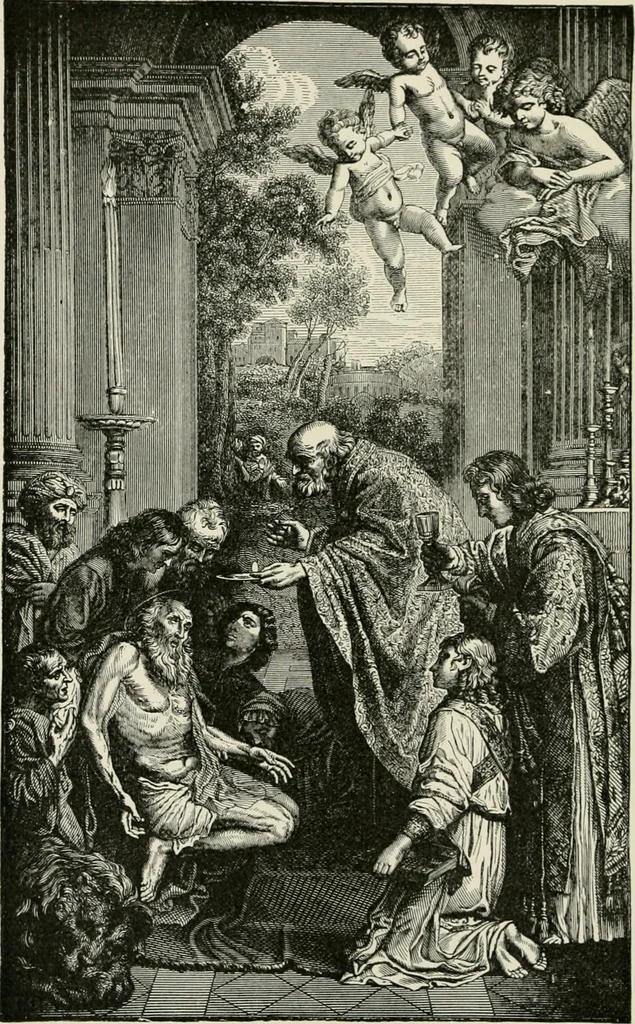An illustration from An outline history of painting for young people and students, 1883, leaf 157