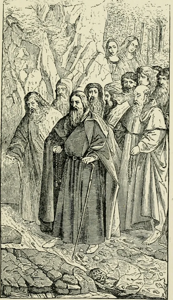 An illustration from An outline history of painting for young people and students, 1883, leaf 172