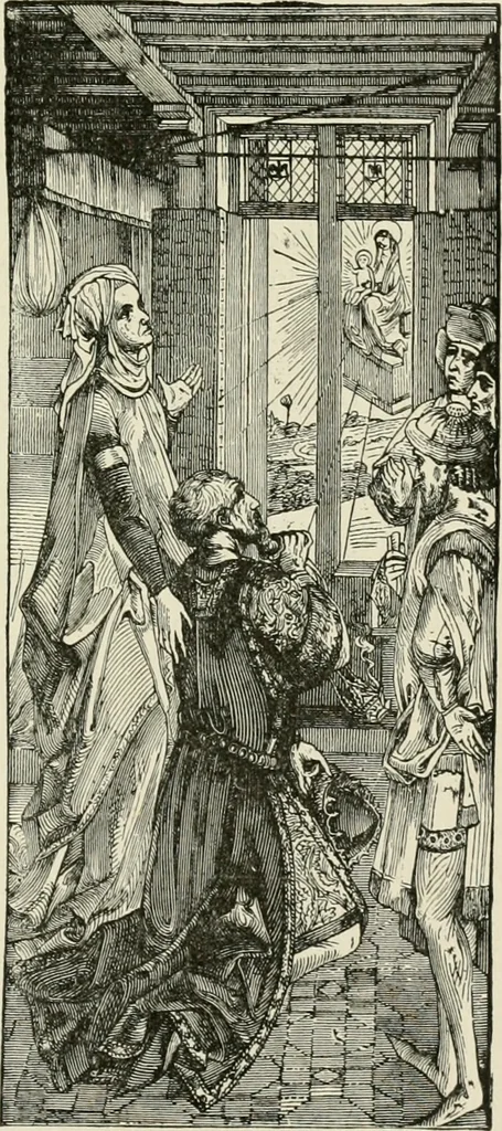 An illustration from An outline history of painting for young people and students, 1883, leaf 174
