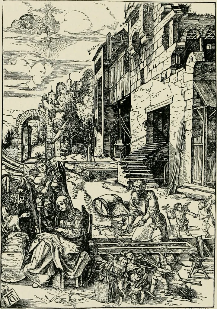 An illustration from An outline history of painting for young people and students, 1883, leaf 211