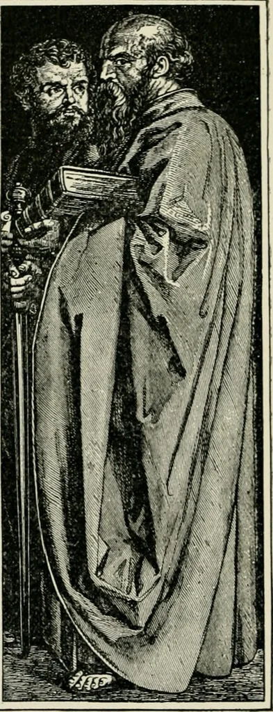 An illustration from An outline history of painting for young people and students, 1883, leaf 215