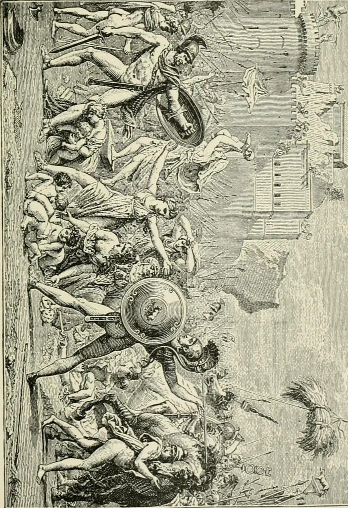 An illustration from An outline history of painting for young people and students, 1883, leaf 256