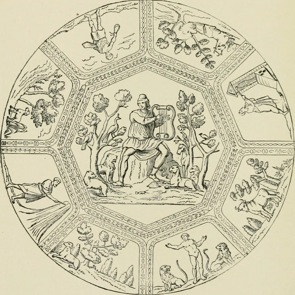An illustration from An outline history of painting for young people and students, 1883, leaf 59