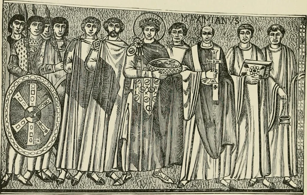 An illustration from An outline history of painting for young people and students, 1883, leaf 61